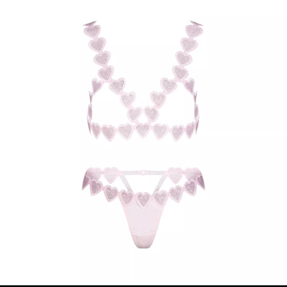 SKIMS Rhinestone Heart Set💕 - Picture 3 of 16